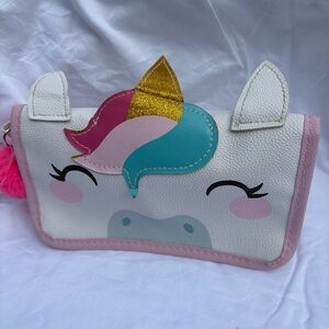 Charming White and Pink Unicorn Bag